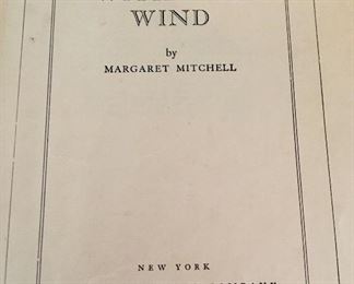 Book - Gone with the Wind 1937 