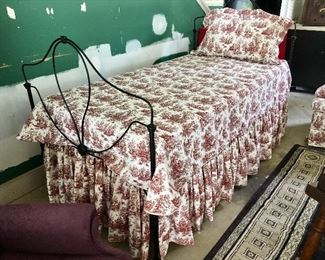 Wrought Iron Twin Bed 