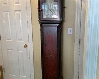 Tall case clock Pulaski hand painted case