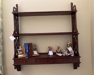 chippendale style hanging shelf