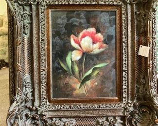 oil on canvas in elaborate frame