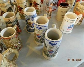 collectible beer mugs