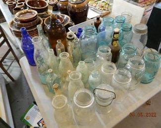 vintage jars and bottles