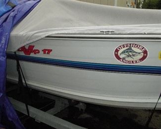 Offshore Angler Fishing Boat Pro Deep V17 (carpeted interior) with Mercury Tracker 40 Pro Series Motor and Trailer included.