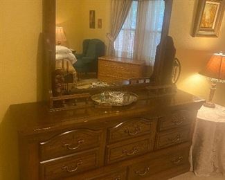 Dresser and mirror