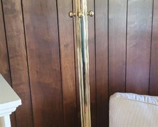 Brass coat rack