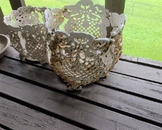 Wrought iron planters