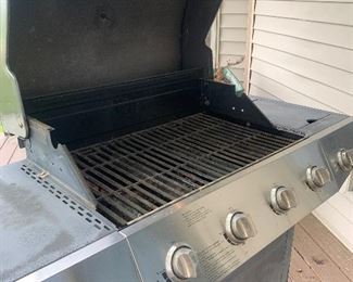 View of grill opened