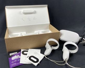 Oculus Quest 2 VR Headset, Like New 128gb KW49CM w/ Touch Controllers JD96CX (right) and LX39EM (left)
Oculus Quest 2 is Oculus' most advanced all-in-one VR system yet. Every detail has been engineered to make virtual worlds adapt to your movements, letting you explore awe-inspiring games and experiences with unparalleled freedom. No PC or console required.