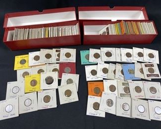 (2) Long Boxes Loaded w/ US Coin Errors/Varieties. Error attributions are the sole opinion of the original collector. Looks to include some interesting varieties, plated coins, planchet flaws, etc.