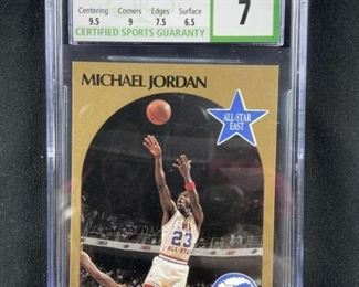 1990-91 Michael Jordan Hoops CSG NM 7