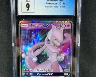 (Hidden Fates) 2019 Mewtwo GX Pokemon CGC MINT 9