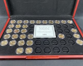 First 30 States National Parks Quarters, Gold Layered