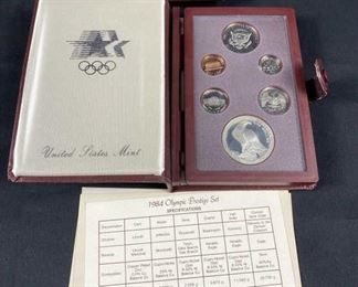 1984 Prestige Proof Coin Set w/ Silver Dollar, U.S.