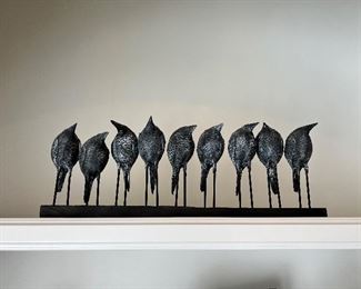 James Pyne 
“9 Night Herons”
Bronze sculpture 