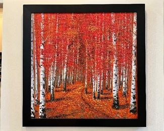 Artist: Inam
“Crimson Trail”
Oil on canvas 