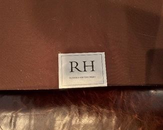 Restoration Hardware leather sofa
