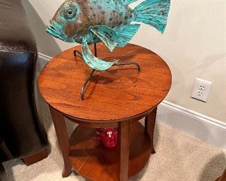 August Powers Metal Trigger Fish Sculpture 