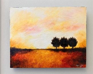 Robert Griffis
Three Trees Yellow Sky
Oil on canvas