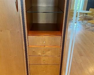 Moveable wood storage unit