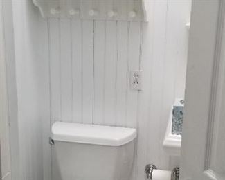 Kohler toilet, cute cabinet