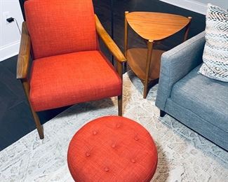 Chair has been SOLD. Foot stool is available.