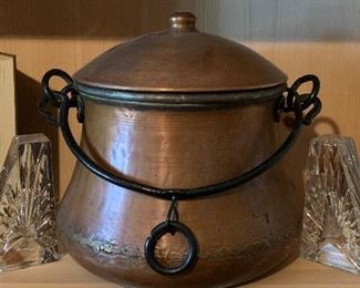 Copper Kettle, Crystal Bookends