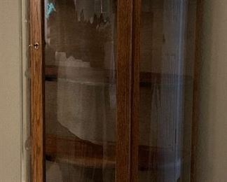 Vintage Curved Front Curio