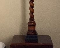 Vintage End Table, Table Lamps pair