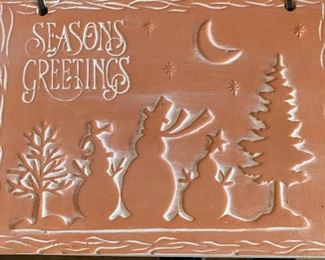 Small Ceramic Xmas Sign