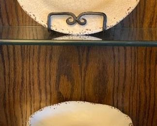 Pier 1 Carmelo Rustic Crackle Melamine 12 pcs