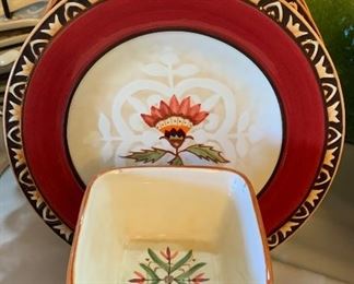 Fitz and Floyd Global Market Appetizer/Luncheon Plates