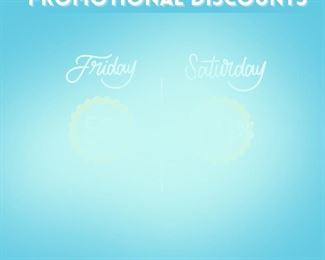 Join our newsletter to find out about our promotional discounts offered each day! (link is in descrption)