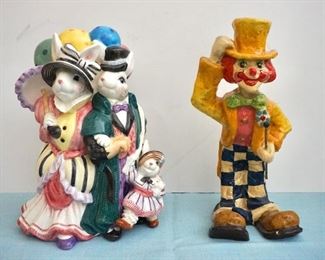 Fitz & Floyd Ballooning Bunnies Vase