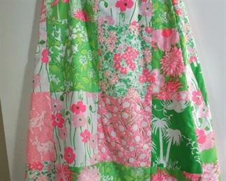 Wraparound skirt with pockets - made from Lilly Pulitzer fabric