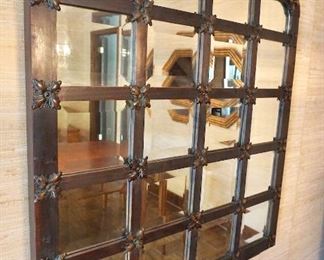 Window Pane Style Mirror