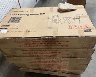 Teak Folding Bistro Sets, we have 6