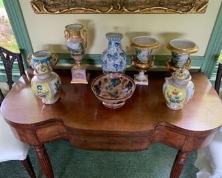 Porcelain for sale.                                                                  
Kentucky Empire table is not included in the sale. 