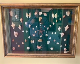 Large shell collage made after a trip to tropics in 1960