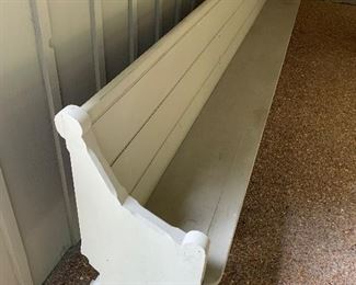 13 and a half foot pew from 1891 Christ Church, Nashville. Probably taken out when organ installed.