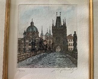 Germany etching, set of 2