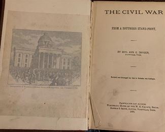 Antique -The Civil War from a Southern Standpoint, Ann Snyder