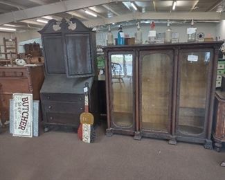 lots of antique furniture