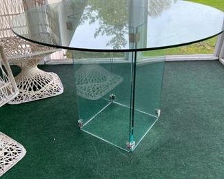 1986 Bloomingdales Glass Dining Table