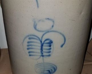 Early 1900's home FULL!! Much stoneware. 6 gal. Bee Sting Target salt glaze crock