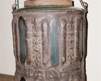 Much, much primitives!! "Daisy" kerosene jar/can