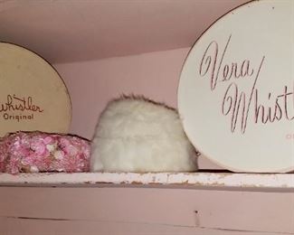 Large selection of hats, purses and shoes