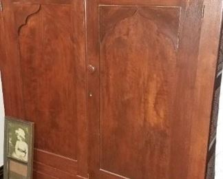 Much antique furniture!! Walnut antique pie safe