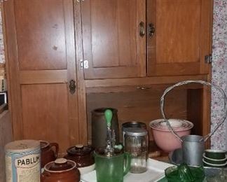 Vintage kitchen glassware