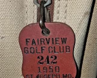 Fairview Golf Club 1950 bag tag. Thank you again for attending our sales, we do appreciate it!! Randy and Donna Klein and The Pen and Pencil Team